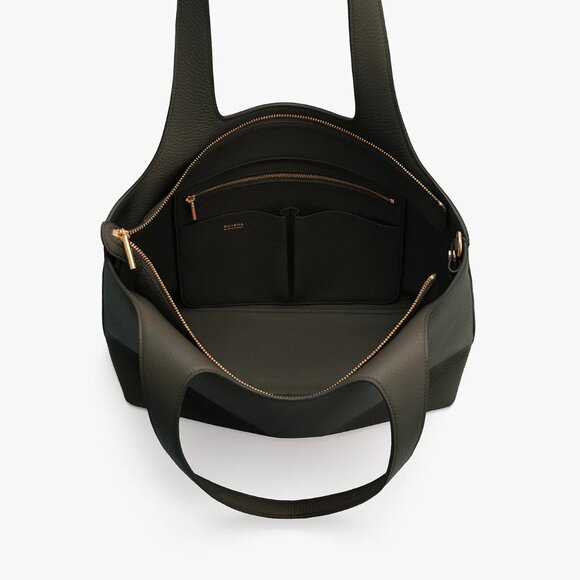 Cuyana System Zipper Tote in Dark Olive - Picture 5 of 8